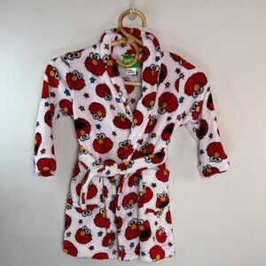 Sesame Street Elmo Kids Pajama Robe - Red and White size 3T